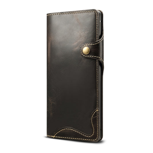 Denior Oil Wax Cowhide Magnetic Button Horizontal Flip Leather Case with Card Slots & Wallet, For Galaxy Note9, For Huawei Mate 20, For Galaxy S10, For Galaxy S10e, For Galaxy S10 Plus, For Galaxy Note 10, For Galaxy Note 10 Plus, For iPhone 11        ...
