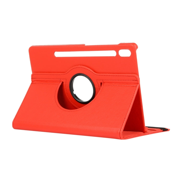 360 Degrees Rotation Holder Litchi Leather Tablet Case, For Samsung Galaxy Tab S8 Ultra