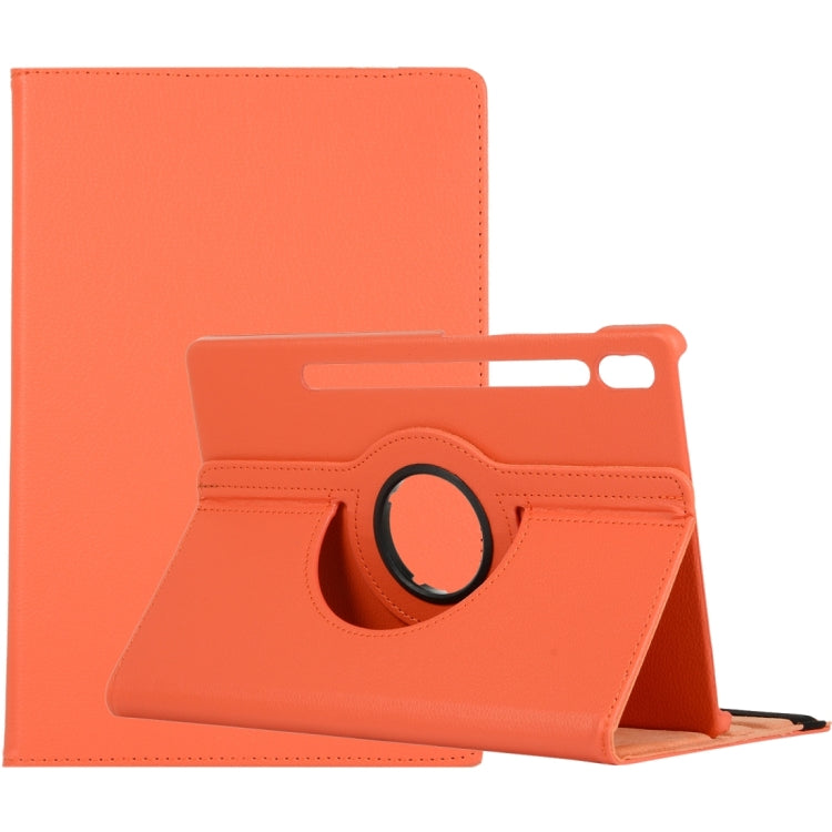 360 Degrees Rotation Holder Litchi Leather Tablet Case, For Samsung Galaxy Tab S8 Ultra