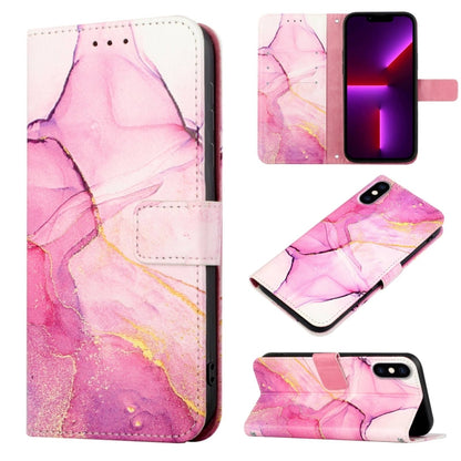 PT003 Marble Pattern Flip Leather Phone Case, For iPhone 11 Pro Max, For iPhone SE 2022 / SE 2020 / 8 / 7, For iPhone X / XS, For iPhone XS Max, For iPhone XR