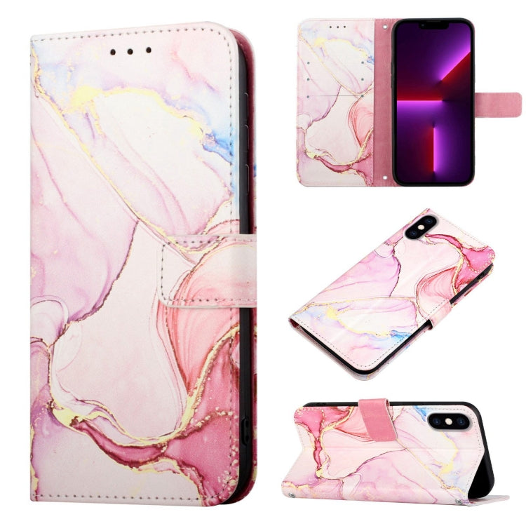 PT003 Marble Pattern Flip Leather Phone Case, For iPhone 11 Pro Max, For iPhone SE 2022 / SE 2020 / 8 / 7, For iPhone X / XS, For iPhone XS Max, For iPhone XR