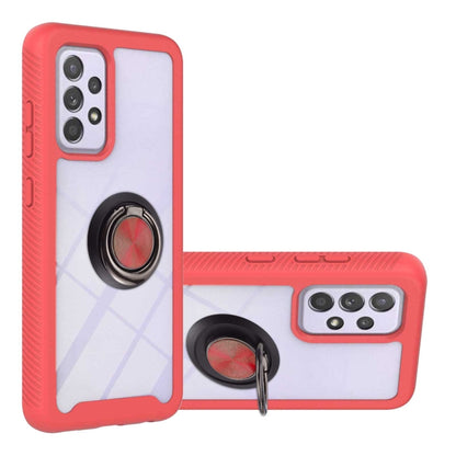 Shockproof PC + TPU Phone Case with Ring Holder, For Samsung Galaxy S22, For Samsung Galaxy S22+, For Samsung Galaxy S22 Ultra, For Samsung Galaxy A33 5G, For Samsung Galaxy A53 5G, For Motorola Moto G Power (2022) / G Pure