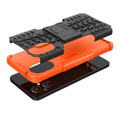 Tire Texture Shockproof TPU+PC Phone Case with Holder, For OnePlus Nord N20 5G, For Samsung Galaxy A73 5G, For Samsung Galaxy A23, For Xiaomi Redmi Note 11S 4G International Version, For Xiaomi Redmi Note 11 Pro 5G International Version