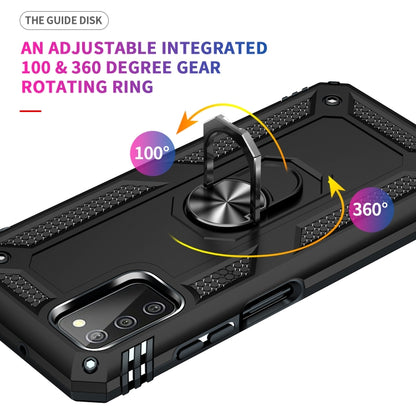 Shockproof TPU + PC Phone Case with Holder, For Samsung Galaxy A03s US Version, For Samsung Galaxy A23