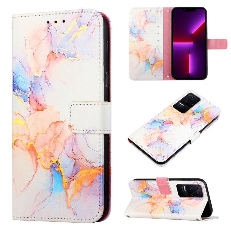PT003 Marble Pattern Flip Leather Phone Case, For Xiaomi Redmi K50, For Xiaomi Redmi K50 Pro, For Xiaomi Poco M4 Pro 4G, For Xiaomi Poco X4 Pro 5G, For Samsung Galaxy S21 5G, For Samsung Galaxy S21+ 5G, For Samsung Galaxy S22 Ultra 5G