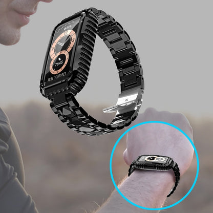 Stainless Steel Watchband, For Huawei Band 6 / Honor Band 6, For Xiaomi Mi Band 6 / 5