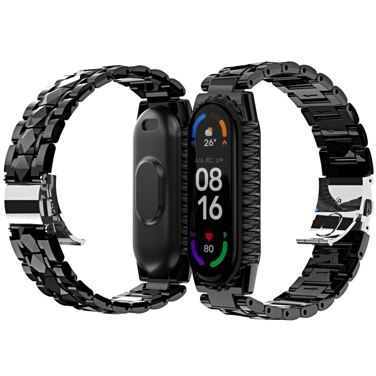 Stainless Steel Watchband, For Huawei Band 6 / Honor Band 6, For Xiaomi Mi Band 6 / 5, For Xiaomi Mi Band 4 / 3