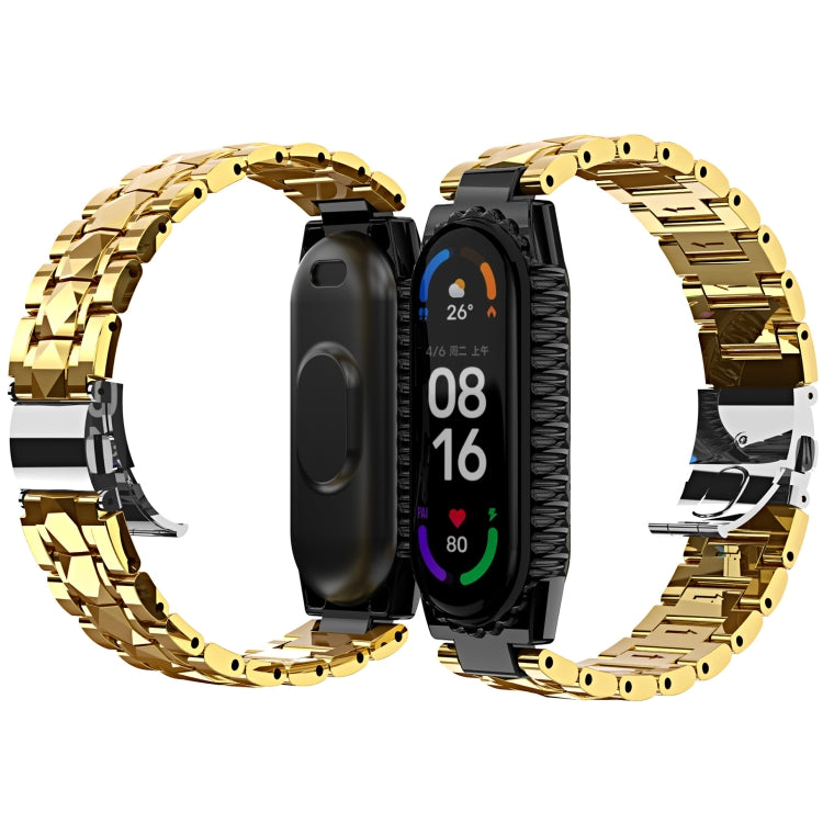 Stainless Steel Watchband, For Huawei Band 6 / Honor Band 6, For Xiaomi Mi Band 6 / 5, For Xiaomi Mi Band 4 / 3
