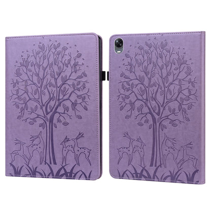 Tree & Deer Pattern Pressed Printing Leather Tablet Case, For OPPO Pad 11 inch, For OPPO Realme Pad 10.4 inch, For Huawei MatePad T 10s 10.1 inch / T 10 9.7 inch, For Lenovo Legion Y700, For iPad mini 6 2021 / mini 2024                                 ...