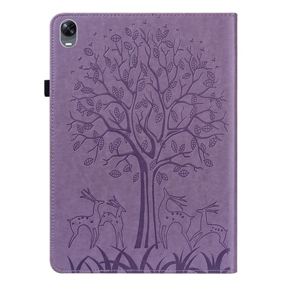 Tree & Deer Pattern Pressed Printing Leather Tablet Case, For OPPO Pad 11 inch, For OPPO Realme Pad 10.4 inch, For Huawei MatePad T 10s 10.1 inch / T 10 9.7 inch, For Lenovo Legion Y700, For iPad mini 6 2021 / mini 2024                                 ...