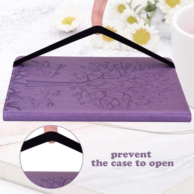 Tree & Deer Pattern Pressed Printing Leather Tablet Case, For OPPO Pad 11 inch, For OPPO Realme Pad 10.4 inch, For Huawei MatePad T 10s 10.1 inch / T 10 9.7 inch, For Lenovo Legion Y700, For iPad mini 6 2021 / mini 2024                                 ...