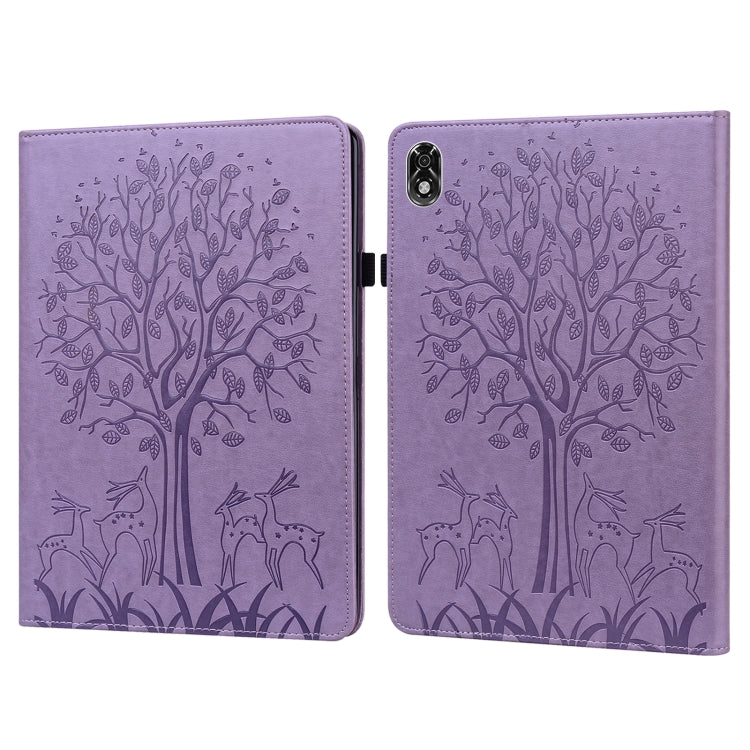 Tree & Deer Pattern Pressed Printing Leather Tablet Case, For OPPO Pad 11 inch, For OPPO Realme Pad 10.4 inch, For Huawei MatePad T 10s 10.1 inch / T 10 9.7 inch, For Lenovo Legion Y700, For iPad mini 6 2021 / mini 2024                                 ...