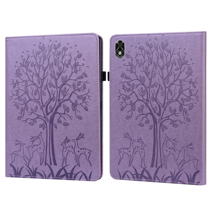 Tree & Deer Pattern Pressed Printing Leather Tablet Case, For OPPO Pad 11 inch, For OPPO Realme Pad 10.4 inch, For Huawei MatePad T 10s 10.1 inch / T 10 9.7 inch, For Lenovo Legion Y700, For iPad mini 6 2021 / mini 2024                                 ...