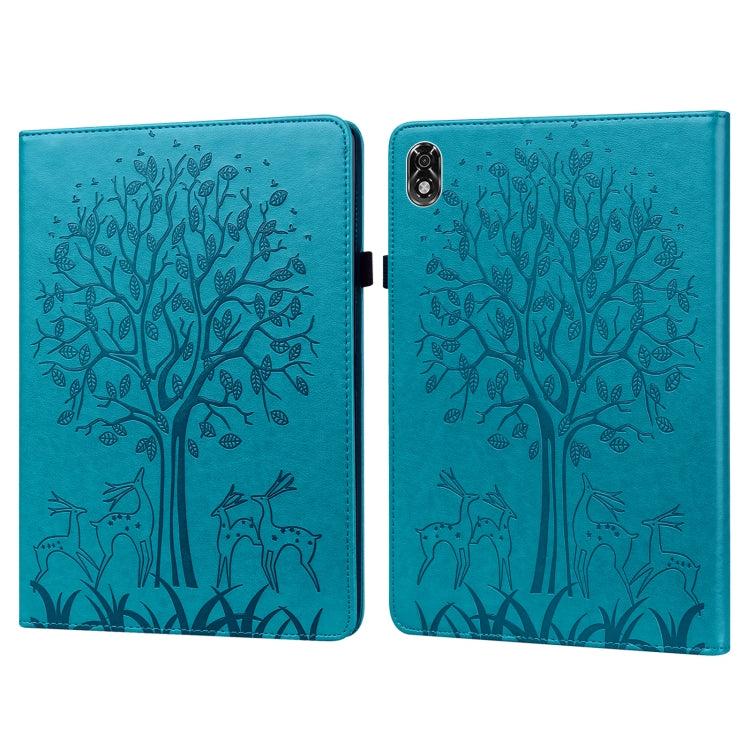 Tree & Deer Pattern Pressed Printing Leather Tablet Case, For OPPO Pad 11 inch, For OPPO Realme Pad 10.4 inch, For Huawei MatePad T 10s 10.1 inch / T 10 9.7 inch, For Lenovo Legion Y700, For iPad mini 6 2021 / mini 2024                                 ...