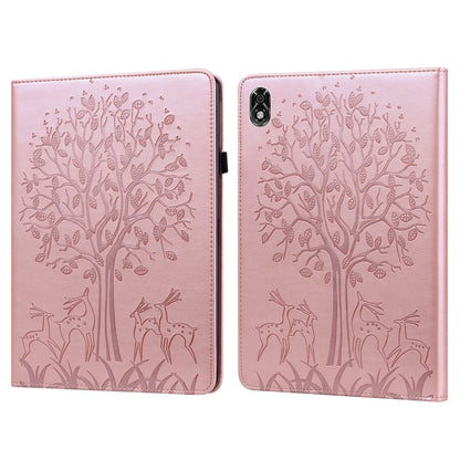 Tree & Deer Pattern Pressed Printing Leather Tablet Case, For OPPO Pad 11 inch, For OPPO Realme Pad 10.4 inch, For Huawei MatePad T 10s 10.1 inch / T 10 9.7 inch, For Lenovo Legion Y700, For iPad mini 6 2021 / mini 2024                                 ...