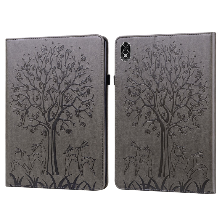 Tree & Deer Pattern Pressed Printing Leather Tablet Case, For OPPO Pad 11 inch, For OPPO Realme Pad 10.4 inch, For Huawei MatePad T 10s 10.1 inch / T 10 9.7 inch, For Lenovo Legion Y700, For iPad mini 6 2021 / mini 2024                                 ...