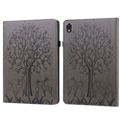 Tree & Deer Pattern Pressed Printing Leather Tablet Case, For OPPO Pad 11 inch, For OPPO Realme Pad 10.4 inch, For Huawei MatePad T 10s 10.1 inch / T 10 9.7 inch, For Lenovo Legion Y700, For iPad mini 6 2021 / mini 2024                                 ...