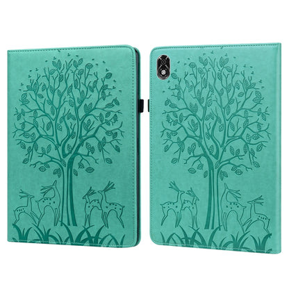 Tree & Deer Pattern Pressed Printing Leather Tablet Case, For OPPO Pad 11 inch, For OPPO Realme Pad 10.4 inch, For Huawei MatePad T 10s 10.1 inch / T 10 9.7 inch, For Lenovo Legion Y700, For iPad mini 6 2021 / mini 2024                                 ...