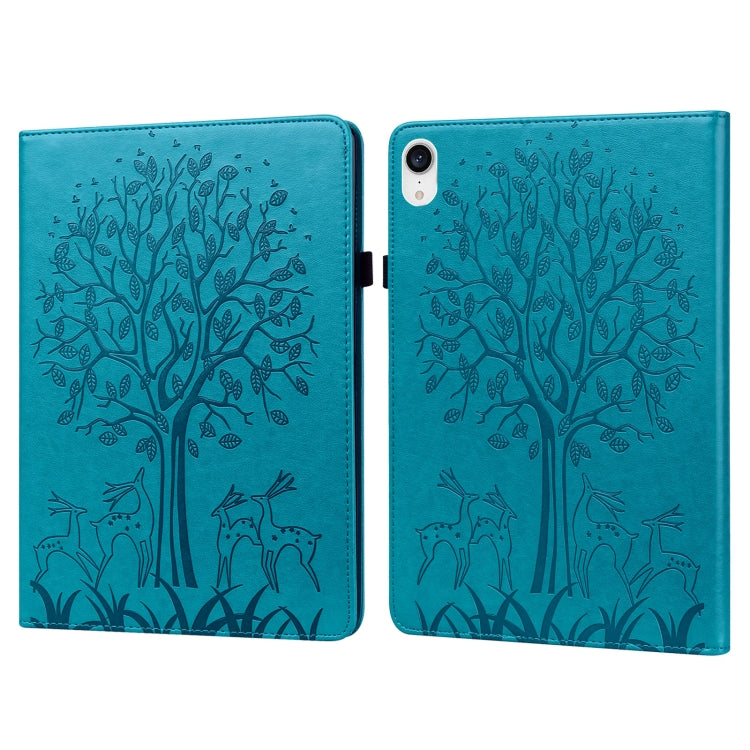 Tree & Deer Pattern Pressed Printing Leather Tablet Case, For OPPO Pad 11 inch, For OPPO Realme Pad 10.4 inch, For Huawei MatePad T 10s 10.1 inch / T 10 9.7 inch, For Lenovo Legion Y700, For iPad mini 6 2021 / mini 2024                                 ...