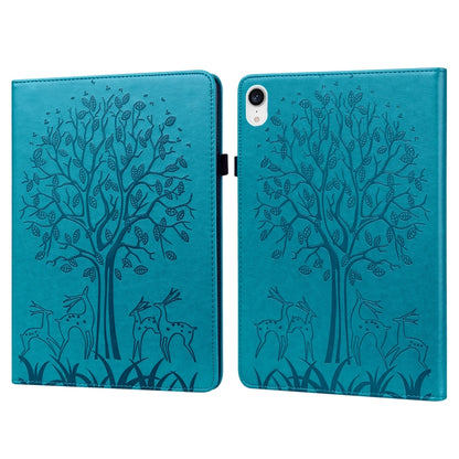 Tree & Deer Pattern Pressed Printing Leather Tablet Case, For OPPO Pad 11 inch, For OPPO Realme Pad 10.4 inch, For Huawei MatePad T 10s 10.1 inch / T 10 9.7 inch, For Lenovo Legion Y700, For iPad mini 6 2021 / mini 2024                                 ...