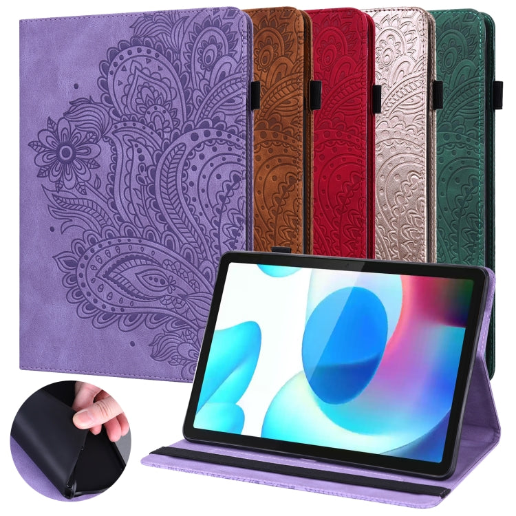 Peacock Embossed Pattern TPU + PU Leather Tablet Case, For OPPO Pad 11 inch, For OPPO Realme Pad 10.4 inch, For Huawei Enjoy Tablet 2 10.1 inch, For Huawei MediaPad M5 Lite 10, For Huawei MatePad 10.4, For Huawei MatePad T8 8.0 2020                    ...
