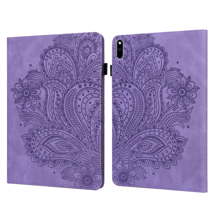 Peacock Embossed Pattern TPU + PU Leather Tablet Case, For OPPO Pad 11 inch, For OPPO Realme Pad 10.4 inch, For Huawei Enjoy Tablet 2 10.1 inch, For Huawei MediaPad M5 Lite 10, For Huawei MatePad 10.4, For Huawei MatePad T8 8.0 2020                    ...