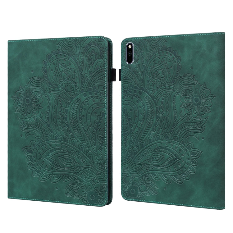 Peacock Embossed Pattern TPU + PU Leather Tablet Case, For OPPO Pad 11 inch, For OPPO Realme Pad 10.4 inch, For Huawei Enjoy Tablet 2 10.1 inch, For Huawei MediaPad M5 Lite 10, For Huawei MatePad 10.4, For Huawei MatePad T8 8.0 2020                    ...