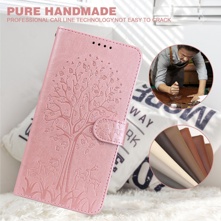 Tree & Deer Pattern Pressed Printing Horizontal Flip Leather Phone Case, For iPhone XS Max, For iPhone 7 / 8 / SE 2020 / SE 2022, For iPhone 11, For iPhone 11 Pro, For iPhone 11 Pro Max, For iPhone 12 / 12 Pro, For iPhone 12 Pro Max / 13 Pro Max       ...