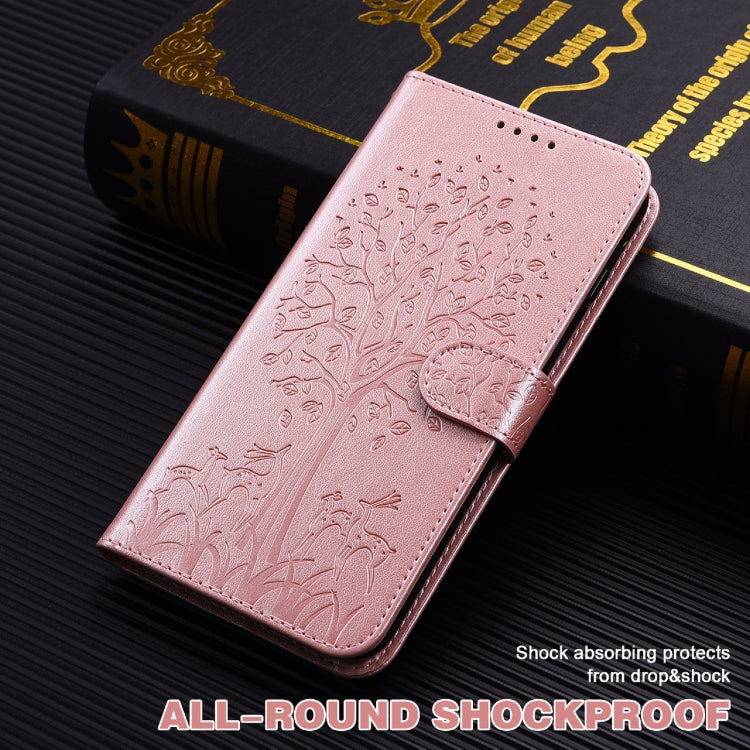 Tree & Deer Pattern Pressed Printing Horizontal Flip Leather Phone Case, For iPhone XS Max, For iPhone 7 / 8 / SE 2020 / SE 2022, For iPhone 11, For iPhone 11 Pro, For iPhone 11 Pro Max, For iPhone 12 / 12 Pro, For iPhone 12 Pro Max / 13 Pro Max       ...