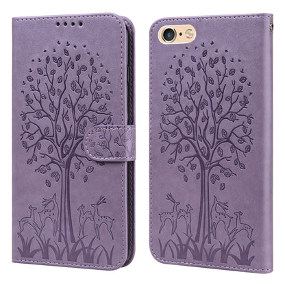 Tree & Deer Pattern Pressed Printing Horizontal Flip Leather Phone Case, For iPhone XS Max, For iPhone 7 / 8 / SE 2020 / SE 2022, For iPhone 11, For iPhone 11 Pro, For iPhone 11 Pro Max, For iPhone 12 / 12 Pro, For iPhone 12 Pro Max / 13 Pro Max       ...