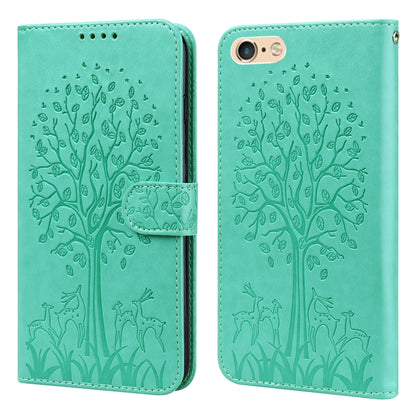 Tree & Deer Pattern Pressed Printing Horizontal Flip Leather Phone Case, For iPhone XS Max, For iPhone 7 / 8 / SE 2020 / SE 2022, For iPhone 11, For iPhone 11 Pro, For iPhone 11 Pro Max, For iPhone 12 / 12 Pro, For iPhone 12 Pro Max / 13 Pro Max       ...