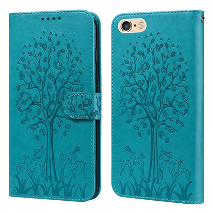 Tree & Deer Pattern Pressed Printing Horizontal Flip Leather Phone Case, For iPhone XS Max, For iPhone 7 / 8 / SE 2020 / SE 2022, For iPhone 11, For iPhone 11 Pro, For iPhone 11 Pro Max, For iPhone 12 / 12 Pro, For iPhone 12 Pro Max / 13 Pro Max       ...