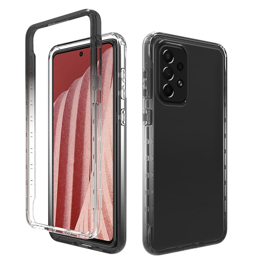 Transparency Two-color Gradient PC + TPU Phone Case, For Samsung Galaxy A73 5G, For Samsung Galaxy A03 164mm, For Samsung Galaxy A03 166mm, For Samsung Galaxy A03 Core, For Samsung Galaxy A13 4G, For Samsung Galaxy A13 5G, For Samsung Galaxy A23 4G