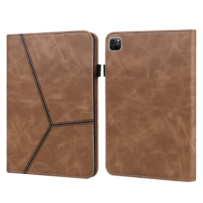 Solid Color Embossed Striped Leather Case, For iPad Pro 12.9 inch 2022 / 2021 / 2020 / 2018, For iPad mini 6 / mini 2024