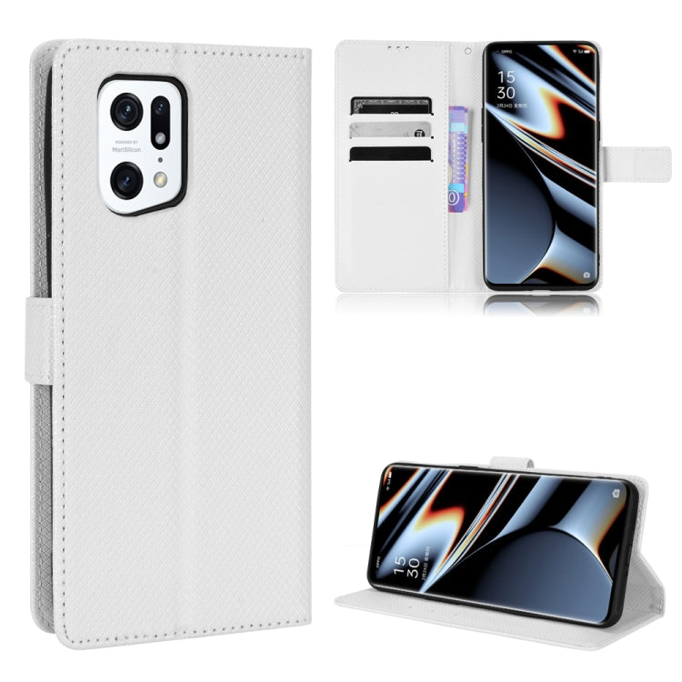 Diamond Texture Leather Phone Case, For Xiaomi Poco M4 Pro 4G Fine Hole, For Xiaomi Poco M4 Pro 5G Big Hole, For Xiaomi Poco M4 Pro 5G Fine Hole, For OnePlus Nord CE 2 5G, For OPPO A7 / AX7 / A5s / AX5s / A21, For OPPO Find X5 Pro, For OPPO Find X5    ...
