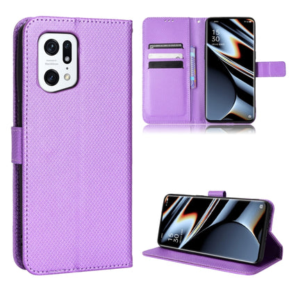 Diamond Texture Leather Phone Case, For Xiaomi Poco M4 Pro 4G Fine Hole, For Xiaomi Poco M4 Pro 5G Big Hole, For Xiaomi Poco M4 Pro 5G Fine Hole, For OnePlus Nord CE 2 5G, For OPPO A7 / AX7 / A5s / AX5s / A21, For OPPO Find X5 Pro, For OPPO Find X5    ...