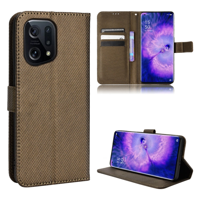 Diamond Texture Leather Phone Case, For Xiaomi Poco M4 Pro 4G Fine Hole, For Xiaomi Poco M4 Pro 5G Big Hole, For Xiaomi Poco M4 Pro 5G Fine Hole, For OnePlus Nord CE 2 5G, For OPPO A7 / AX7 / A5s / AX5s / A21, For OPPO Find X5 Pro, For OPPO Find X5    ...