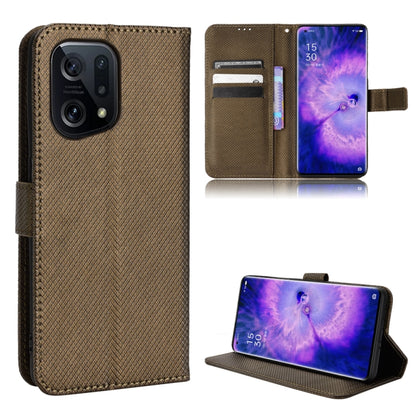 Diamond Texture Leather Phone Case, For Xiaomi Poco M4 Pro 4G Fine Hole, For Xiaomi Poco M4 Pro 5G Big Hole, For Xiaomi Poco M4 Pro 5G Fine Hole, For OnePlus Nord CE 2 5G, For OPPO A7 / AX7 / A5s / AX5s / A21, For OPPO Find X5 Pro, For OPPO Find X5    ...