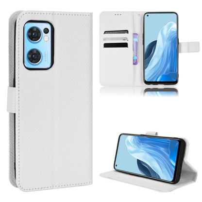 Diamond Texture Leather Phone Case, For Xiaomi Poco M4 Pro 4G Fine Hole, For Xiaomi Poco M4 Pro 5G Big Hole, For Xiaomi Poco M4 Pro 5G Fine Hole, For OnePlus Nord CE 2 5G, For OPPO A7 / AX7 / A5s / AX5s / A21, For OPPO Find X5 Pro, For OPPO Find X5    ...
