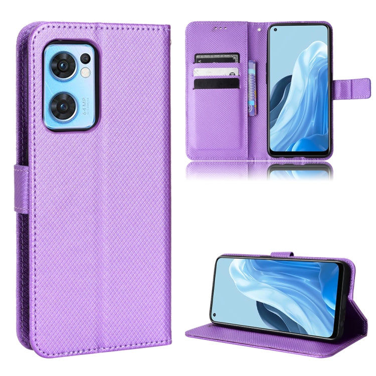 Diamond Texture Leather Phone Case, For Xiaomi Poco M4 Pro 4G Fine Hole, For Xiaomi Poco M4 Pro 5G Big Hole, For Xiaomi Poco M4 Pro 5G Fine Hole, For OnePlus Nord CE 2 5G, For OPPO A7 / AX7 / A5s / AX5s / A21, For OPPO Find X5 Pro, For OPPO Find X5    ...