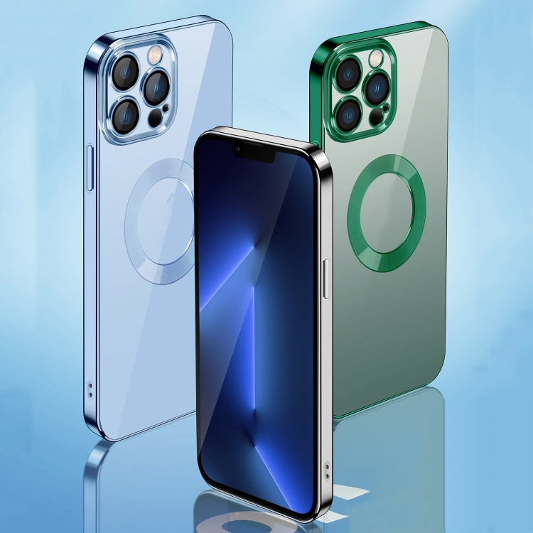 9D Electroplated Edge Len Film Clear PC + TPU Shockproof Case, For iPhone 11, For iPhone 11 Pro Max, For iPhone 12, For iPhone 12 Pro Max, For iPhone 13, For iPhone 13 Pro