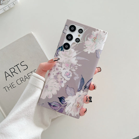 Laser Flower TPU Phone Case, For Samsung Galaxy S22 Ultra 5G
