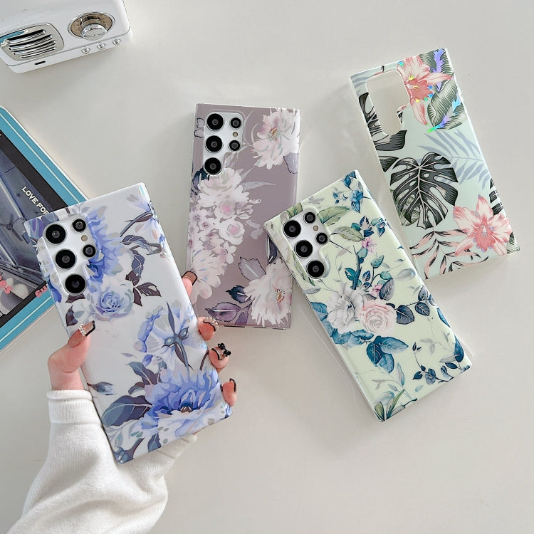 Laser Flower TPU Phone Case, For Samsung Galaxy S22 5G, For Samsung Galaxy S22+ 5G, For Samsung Galaxy S22 Ultra 5G