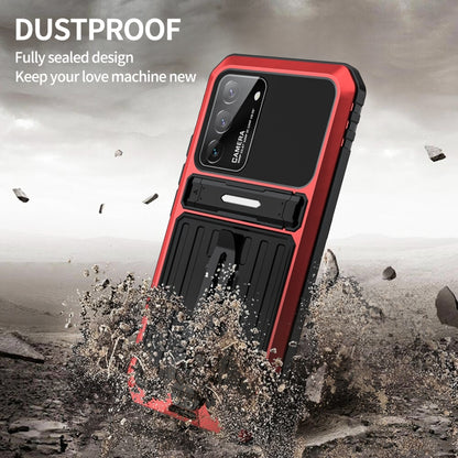 Triple-proof Armor Phone Case with Holder, For Samsung Galaxy S22 5G, For Samsung Galaxy S22+ 5G, For Samsung Galaxy S22 Ultra 5G