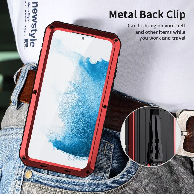 Triple-proof Armor Phone Case with Holder, For Samsung Galaxy S22 5G, For Samsung Galaxy S22+ 5G, For Samsung Galaxy S22 Ultra 5G