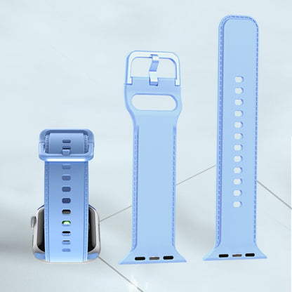 Silicone Stitching Watchband For Apple Watch Series, 7 41mm / 6&SE&5&4 40mm / 3&2&1 38mm, 7 45mm / 6&SE&5&4 44mm / 3&2&1 42mm