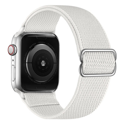 Polyester Nylon Watchband For Apple Watch Series, 7 41mm / 6&SE&5&4 40mm / 3&2&1 38mm, 7 45mm / 6&SE&5&4 44mm / 3&2&1 42mm