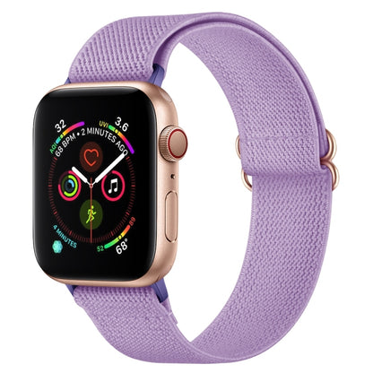 Polyester Nylon Watchband For Apple Watch Series, 7 41mm / 6&SE&5&4 40mm / 3&2&1 38mm, 7 45mm / 6&SE&5&4 44mm / 3&2&1 42mm
