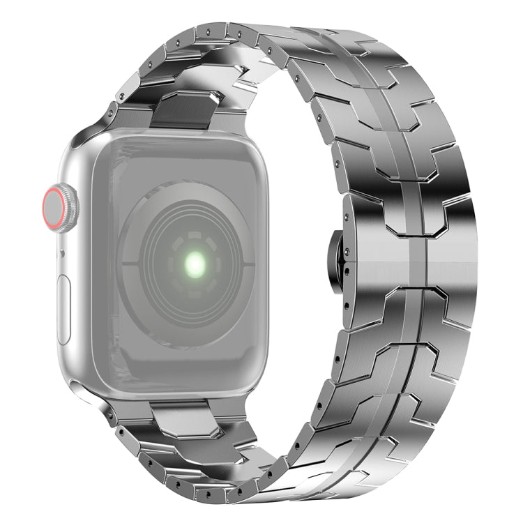 Steel Watchband For Apple Watch Series, For Apple Watch Series 9&8&7 41mm, For Apple Watch Ultra 49mm&Watch Ultra 2 49mm, 7 41mm / 6&SE&5&4 40mm / 3&2&1 38mm, 7 45mm / 6&SE&5&4 44mm / 3&2&1 42mm