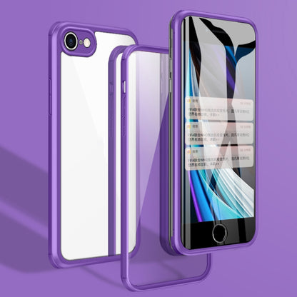 Double-sided Glass TPU Phone Case, For iPhone SE 2022 / SE 2020 / 7 / 8